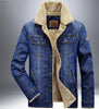 Winter Warm Plus Size Men Denim Jacket