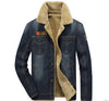 Winter Warm Plus Size Men Denim Jacket