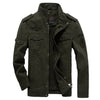 Military Plus Size Men Denim Jackets