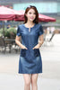 Loose Fashion Slim Short Sleeve Plus Size Denim Dress