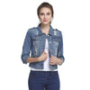 Plus Size 5XL 6XL Slim Women Denim Short Jacket
