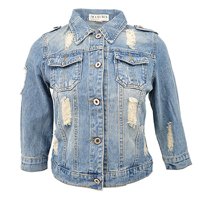 Plus Size 5XL 6XL Slim Women Denim Short Jacket
