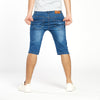 Summer Stretch Lightweight Blue Denim Shorts