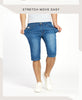 Summer Stretch Lightweight Blue Denim Shorts