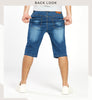 Summer Plus Size Stretch Lightweight Blue Denim Shorts